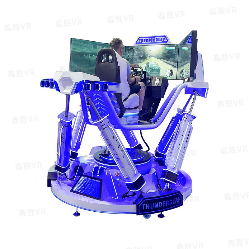 Three-Axis Dynamic Racing VR Simulation Video Game Arcade Large Three-Screen Indoor Entertainment Coin Operated