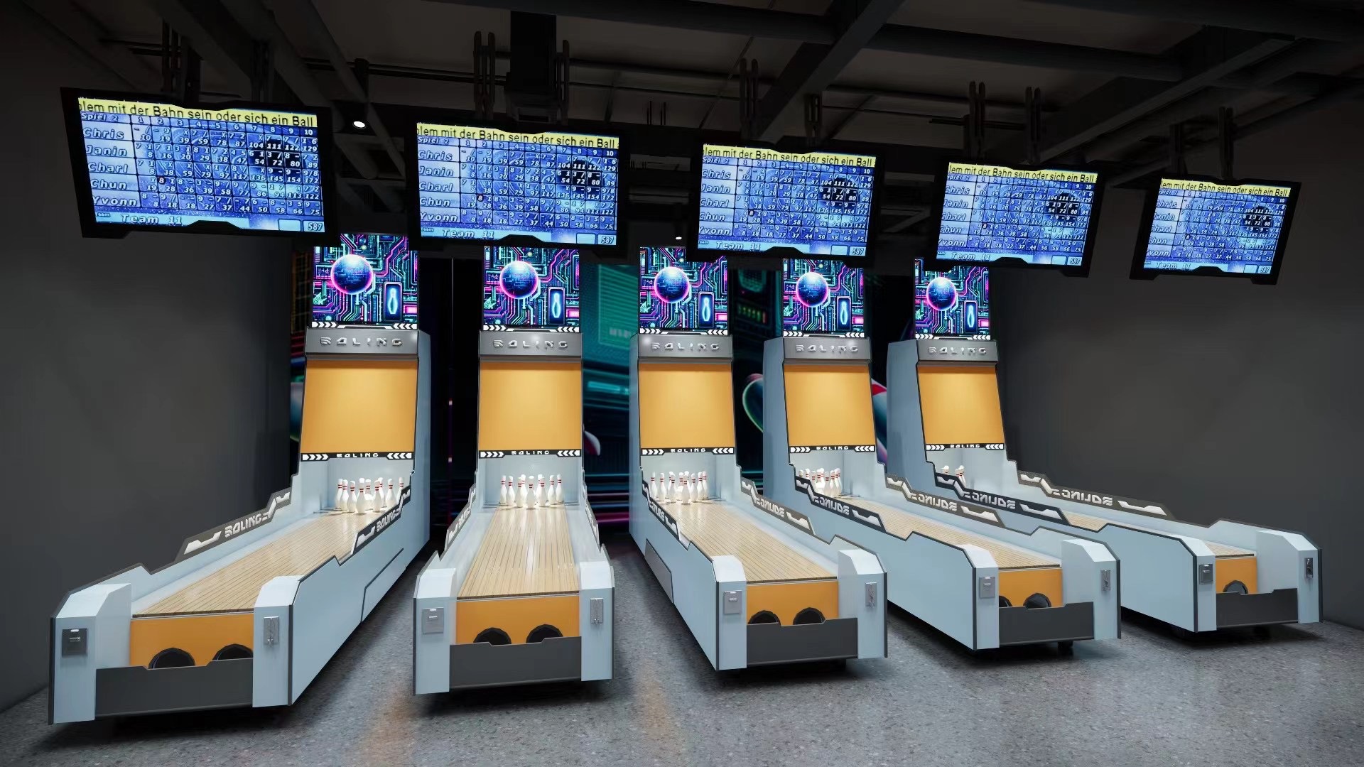 Recreation Center Bowling Alley Equipment Adult Children Bowling Machine Sports Alley Equipment
