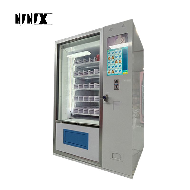 Europe Popular Cosmetics Design pink Lash Vending Machine with Card Reader and Large Hair Beauty Vending Machine