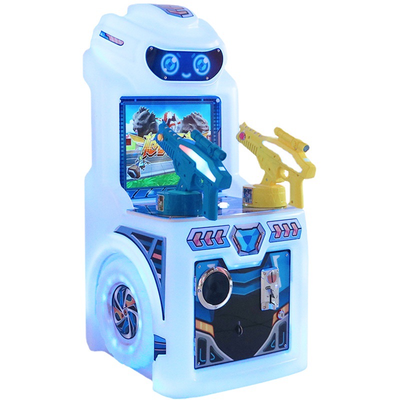 2025 Cute Baby Shooting Coin-Operated Amusement Machine - Single-Button 3-in-1 Commercial Racing Game Console for Kids