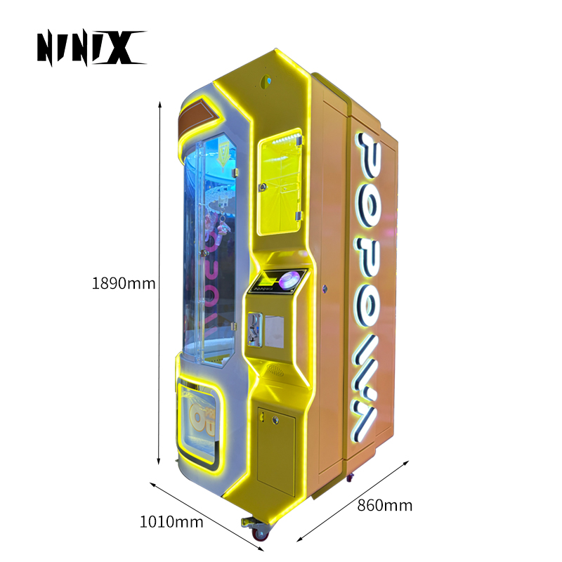 Factory New Mini Arcade Coin-Operated Game Machine Space Rabbit Clip Keychain Prize for Keychain Collectors