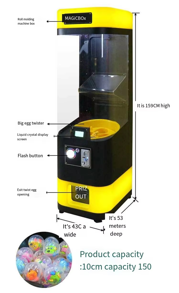 High Profit Magic Box Capsule Toy Vending Machine Most Popular Electronic Coin Operated Games for Shopping Malls