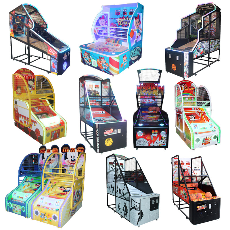 55inch Video Shooting Machine Arcade Basketball Competition Equipment Hardware Acrylic Double Player Ages 3+ Customized for