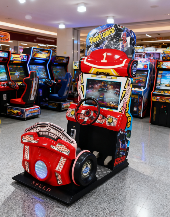 Amusement Machine Coin Operated Game Arcade Super Speed Racing 42 Inch Hd Display Driving Simulator