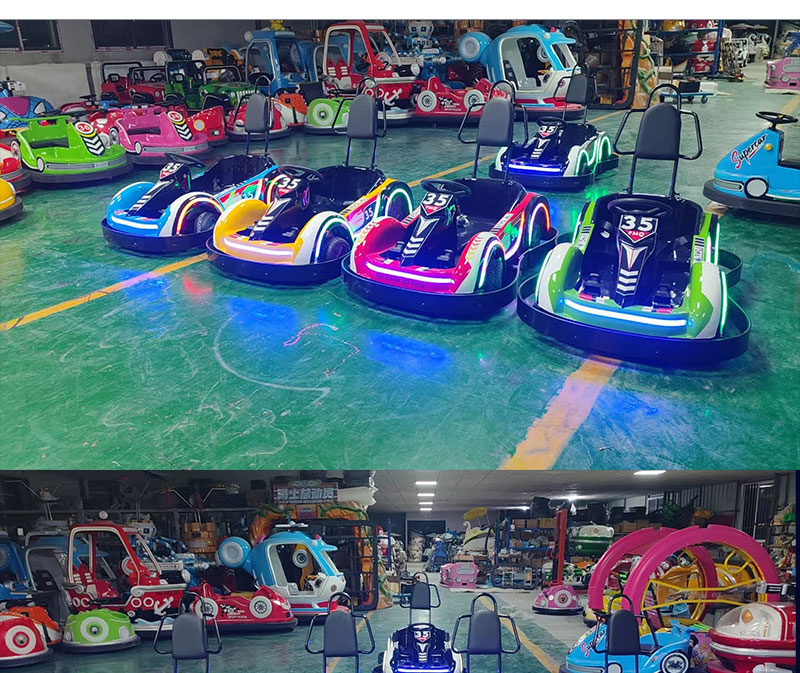 Lightning Karting Car Bump Car  Brightly Colored Lights  Responsive Control System