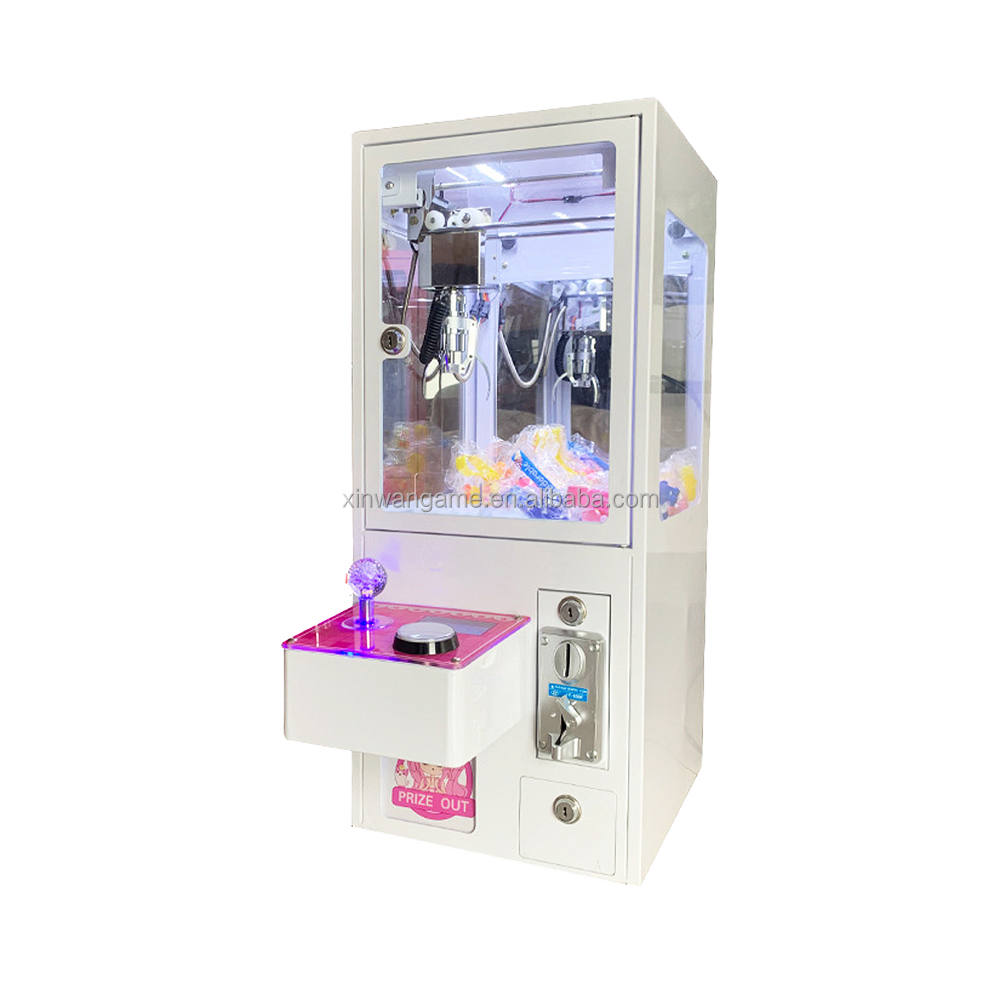 Mini Claw Crane Machine Coin Operated Toy Catcher Arcade Game Equipment Small Prize Vending Machine for Shop and Mall