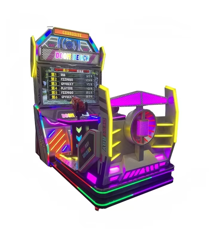 Best-Selling 55-Inch Jurassic Park Two-Player Arcade Shooter High-Fidelity Coin-Operated Shooting Simulator