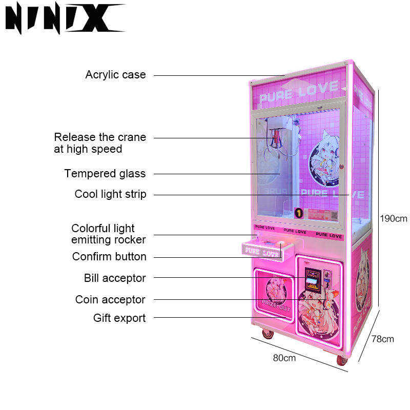 Game Machine Operated Toy Arcade Crane  Electronic Claw Machine Plush Superhero for Sale UK Commercial Claw Machine
