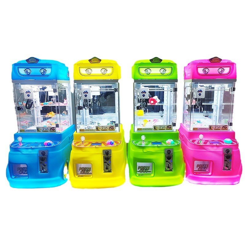 Miniature Coin-Operated Claw Crane Machine New Design Small Toy for Kids Amusement Game Mini Claw Machine Rts Dolls Gift Machine