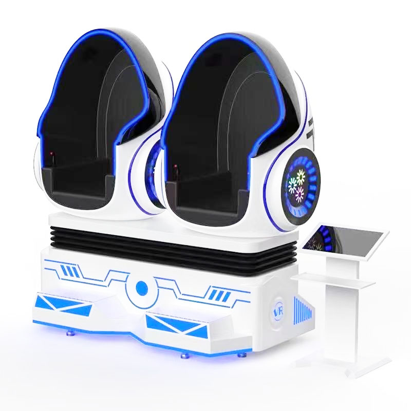 9D VR Egg Chair Simulator 2-Seat Roller Coaster Virtual Reality Cinema Indoor Outdoor Game Houses Theme Parks Durable Metal