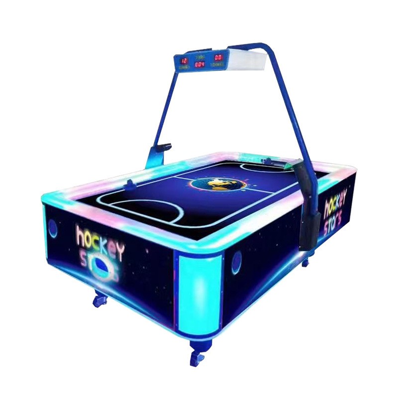 Electric Bubble Hockey Game Table For Family Fun, Transparent Coin Operated Arcade Equipment hockey game machine