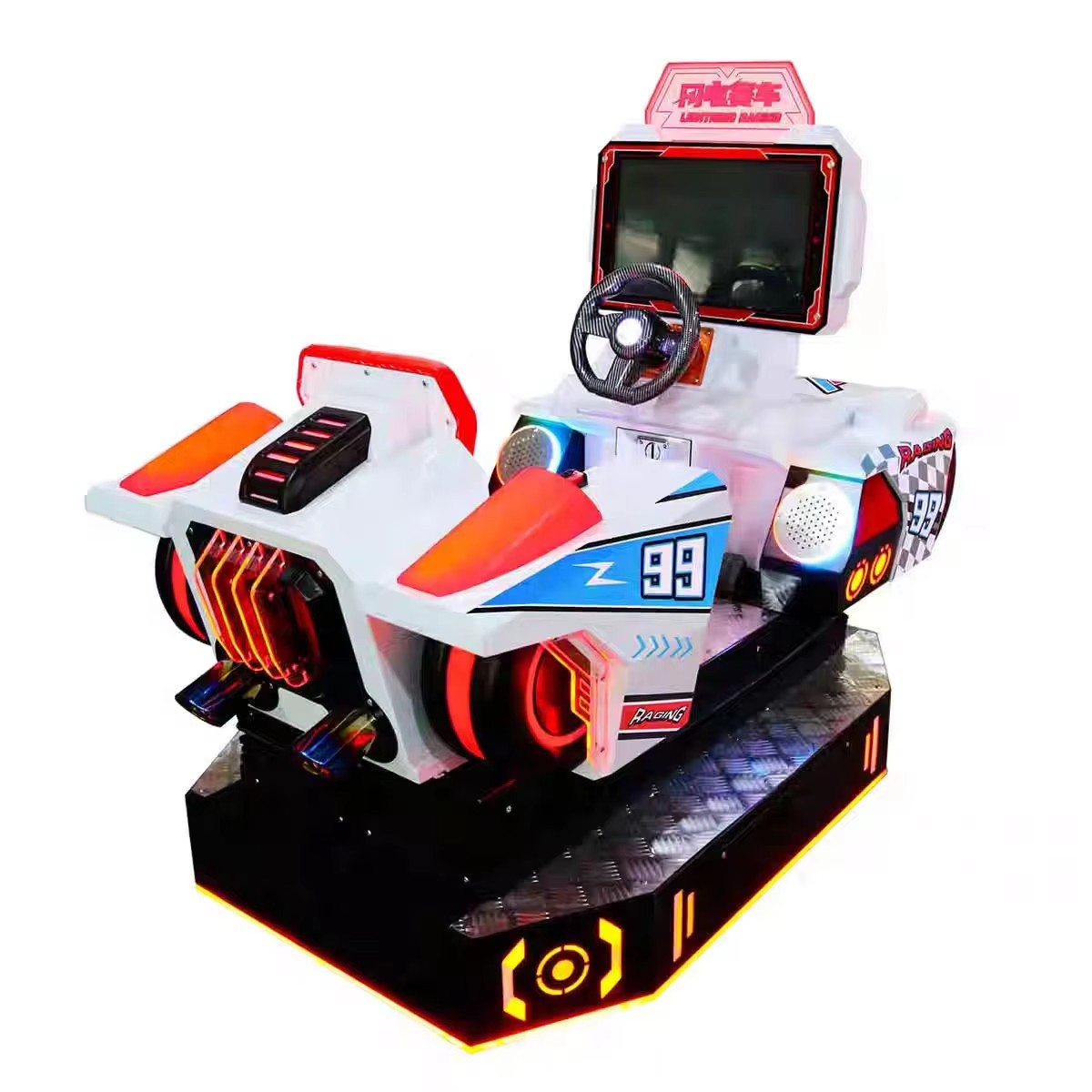Dautomatic Classic Screen Screens Stainless Players Supplied Air-force 42 High Operated D Booth Run Motion Simulator Car