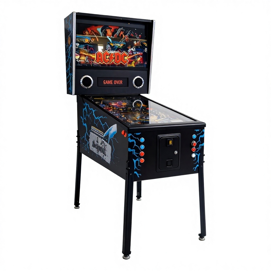 Advanced AC DC Stainless Steel Coin-Operated Virtual Pinball Machine 1300 Games Full Size Arcade Game Cabinet 3D Sound Effects