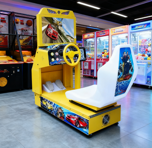 Racing Game Machine Park Selling for Children Coin-op Kids Wholesale 26'' Led 
