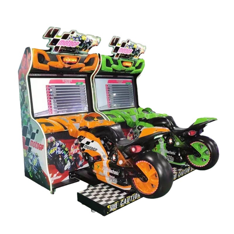 Hot-Selling Dual Player GP Motorcycle Simulation Arcade Game Machine 6+ Years English Coin-Operated VGA Amusement