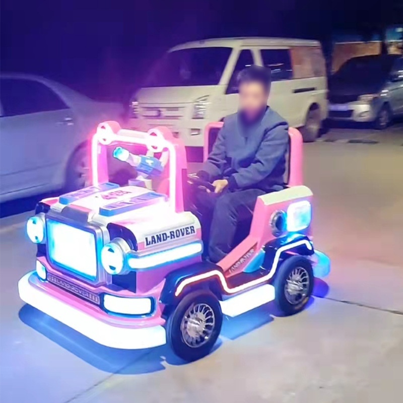 New Model Indoor/Outdoor Electric Bumper Car Light-Up Fiberglass Ride-On Entertainment Equipment for Children for Shopping Mall