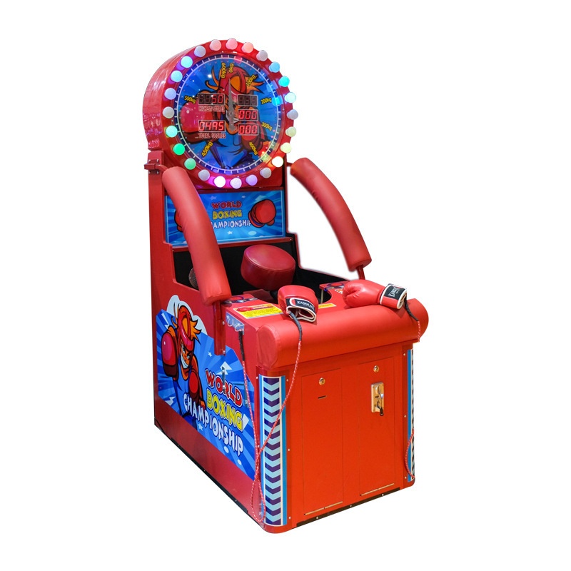 Children's Park Arcade Boxing Machine Force Measuring Video Game Coin Pusher with Amusement Function