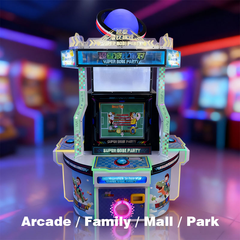 Super Bowl Party Multiplayer Arcade Game Machine Stainless Steel LED Lighting Interactive Sports Game Amusement Park Game Room