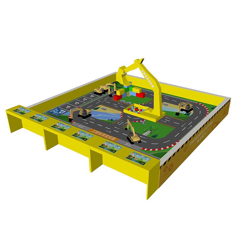 Quality Suppliers Provide Excavator Digging Sand Toys for Children 6-Person Operate Excavators Shopping Mall Playground Gift