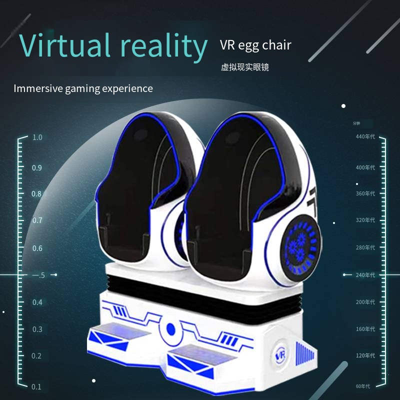 VR Egg Chair Metal Crazy Eggs 9d Vr with 3d Glass Park Hot Sale Indoor Equipment Console Experience VR Egg Chair