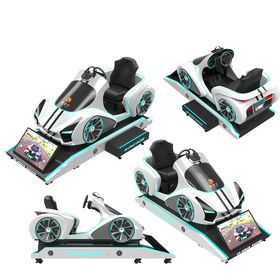 9D VR Racing Driving Simulator Indoor/Outdoor MR Equipment in Metal PC Material for School Home Shopping Mall or Airport Use