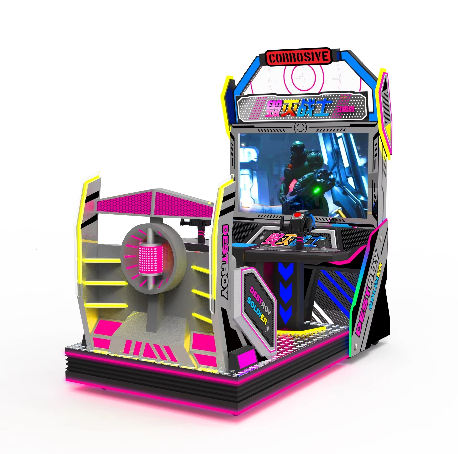 Best-Selling 55-Inch Jurassic Park Two-Player Arcade Shooter High-Fidelity Coin-Operated Shooting Simulator