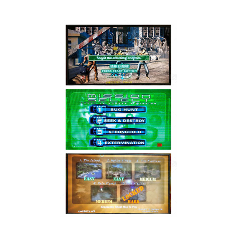 The Best-selling Children's Coin Pusher Electronic Arcade Shooting Gun Video Simulator Shooting Game Console