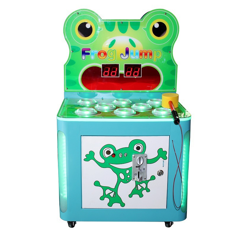 Children's Coin-Operated Arcade Equipment Rat Series Crazy Hit Video Frog Alligator Play Hammer Machine Popular with Kids