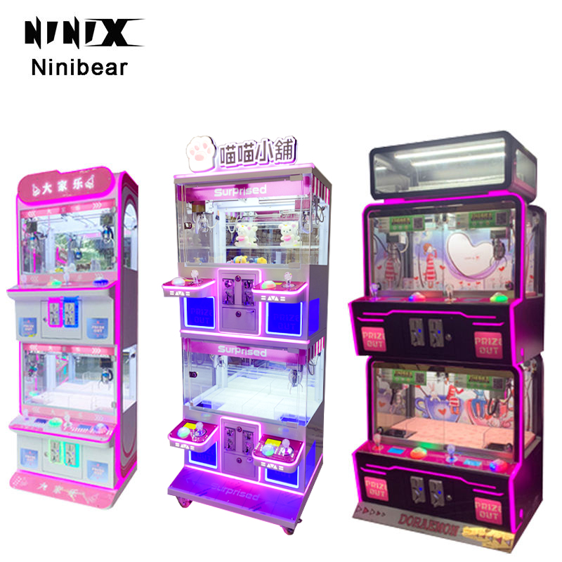 Arcade Electronic Candy Doll Machine Home Ambassador Used Claw Grabber with Full Prize Toreba Real Mini Claw Machine for Sale