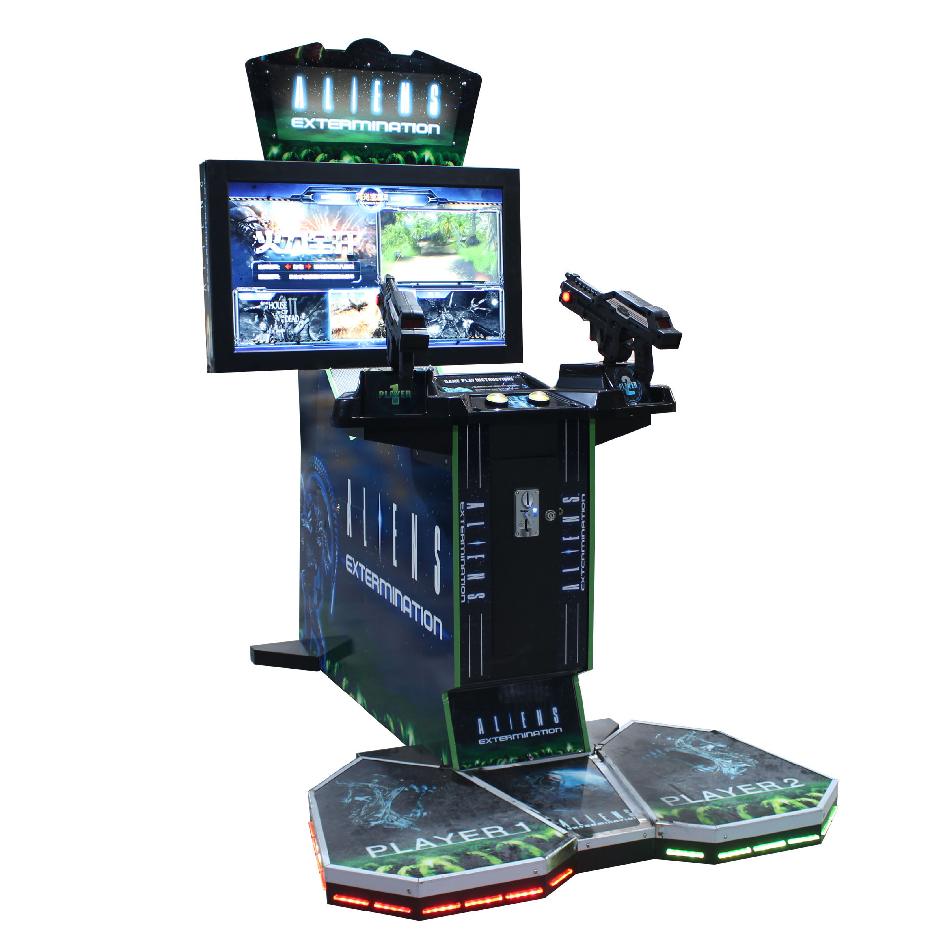 42 Inch Simulator Coin Operated Cocktail Table Video Arcade With HD Light Guns for Home and Commercial Shooting Game Machine