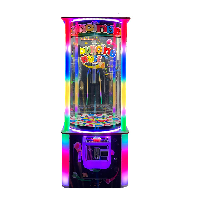 Children's Fluorescent Jumping Ball Game Machine Coin Operated Indoor Entertainment for Shopping Malls and Video Game Cities