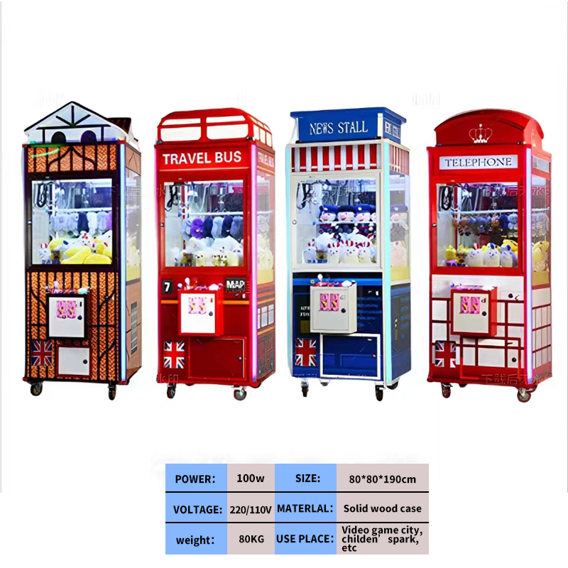 Commercial Stacker Arcade Prize Vending Game Toy Crane Vending Game Machine Claw Crane Toy Vending Game Machine