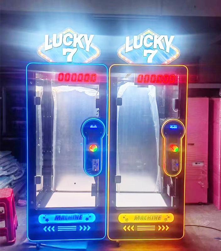 Coin Operated Game Machine Shopping Mall Automatic Lucky 7 Cut Prize Game Machine Plastic Claw Machine for Sale Malaysia