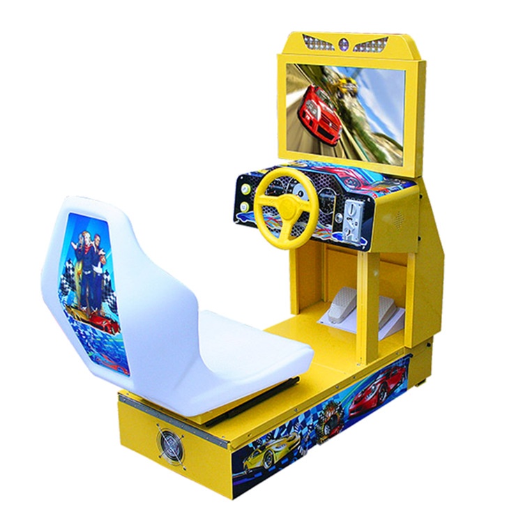 Single-Tour Small Car Simulation Racing Machine 2-Player Coin Operated Game for Game Centers English Language