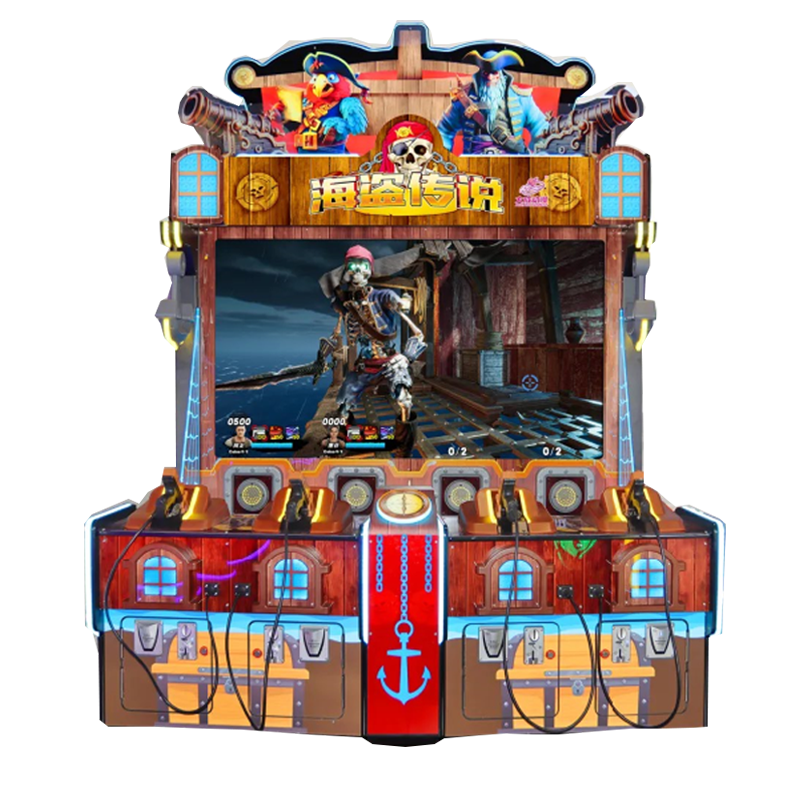 Durable Metal Shadow 4PL Shooting Arcade Game Machine Kids' Indoor Fun with Coin-Operated System for Shopping Malls