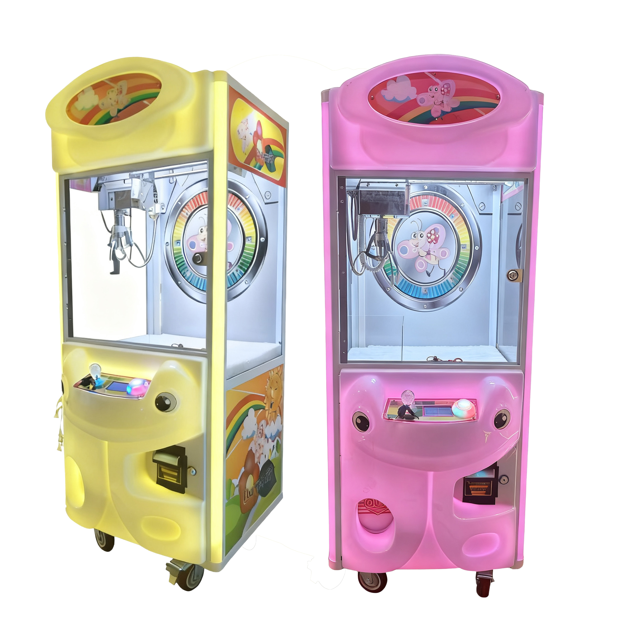 Cute Candy Claw Machine Arcade Prize Game Toy Grabber Cabinet Electric Crane Catcher for Kids Entertainment Center Mall Store