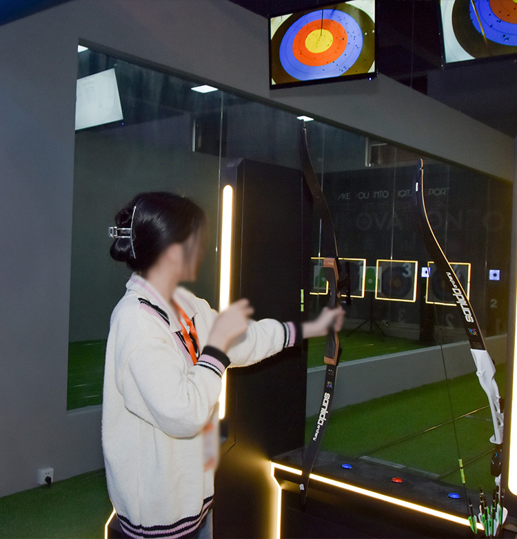 Arcade Archery Hall Moving Strike Target Traditional Bending Compound Bow Sports Interactive Projection