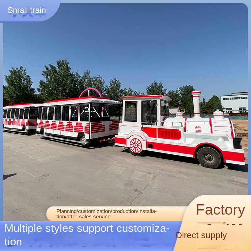 Small Train Outdoor Leisure Steam Track Electric Amusement Equipment Glass Steel SC-ZXDD Model