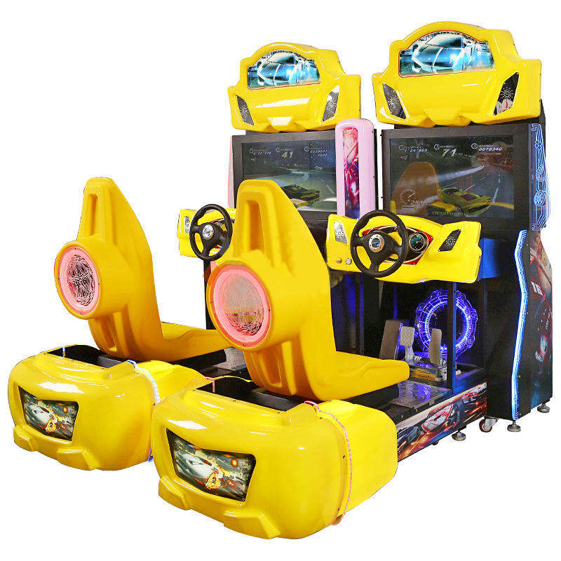 High Quality Coin-Operated Arcade Racing Simulator Game Center Ride-on Car Console Online Amusement Machine