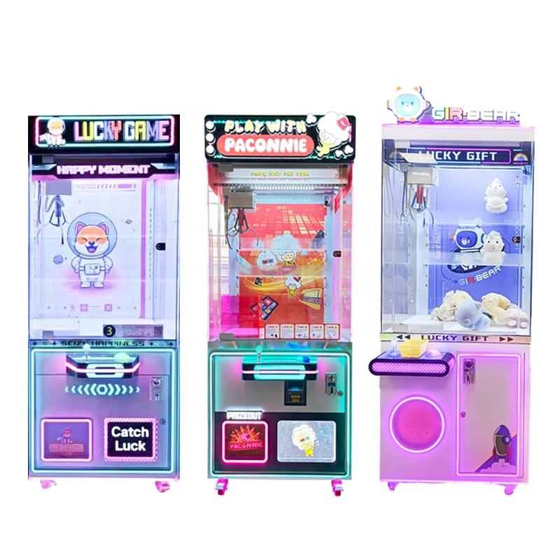 New Coin Doll Machine Dual Rainbow Home Claw Crane Mall Claw Gift Machine Claw Game Machine