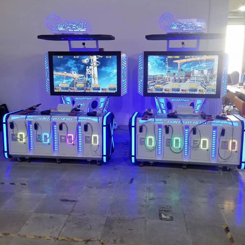 Amusement Park Coin-operated 4-person Shooting Game Console Online Gunfight Shooting Room Vr Shooting Simulator