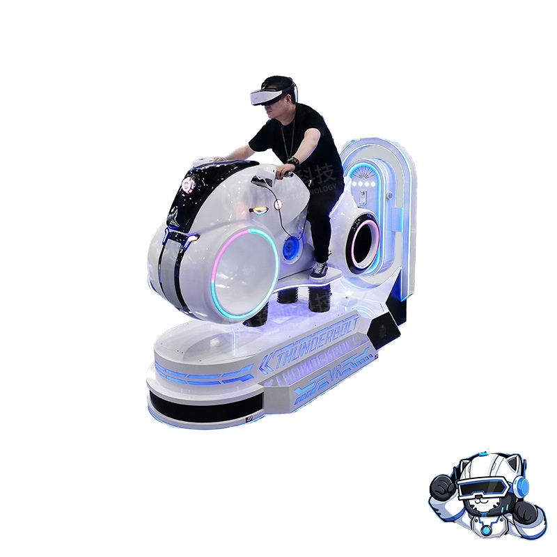 Commercial Full Set Indoor Sensory Simulation Racing Simulator Motorcycles VR Thunder Arcade for Shopping Mall Experience