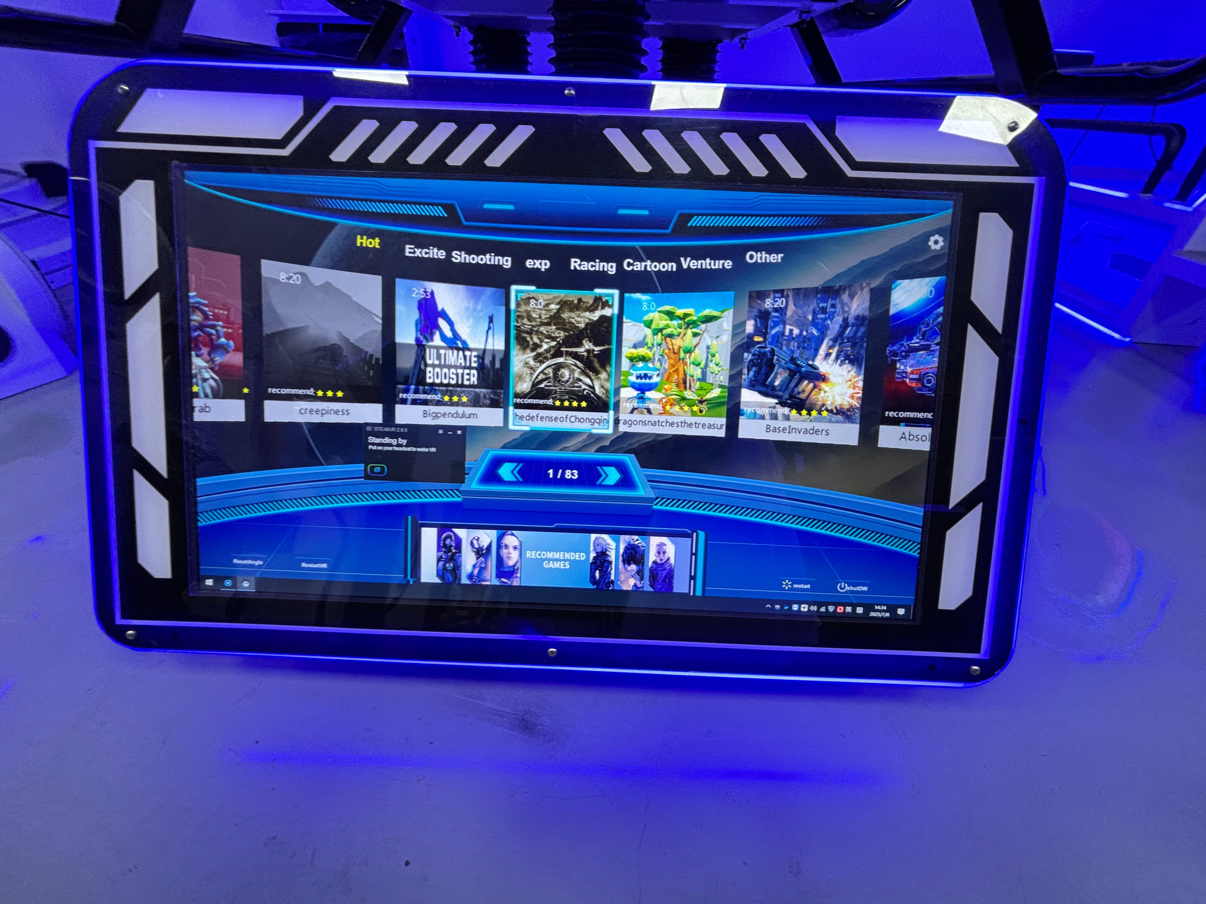 Rabbit VR Chair Simulator 9D Motion Cinema Game Machine Virtual Reality Theater for Indoor Playground Amusement Park Equipment