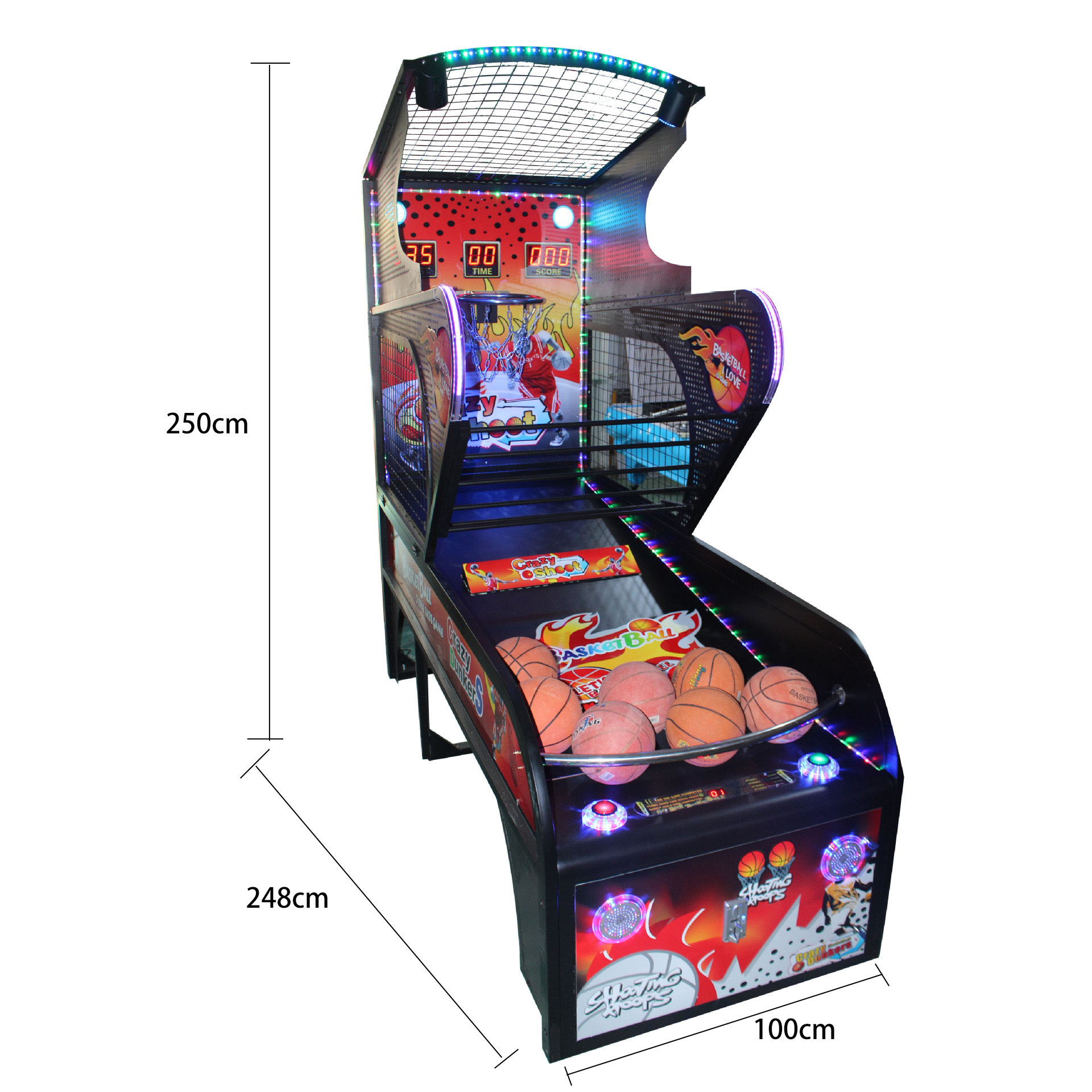 Luxury Single Player Basketball Game Machine for Adults Indoor Arcade Entertainment Equipment Coin-Operated Mall Amusement