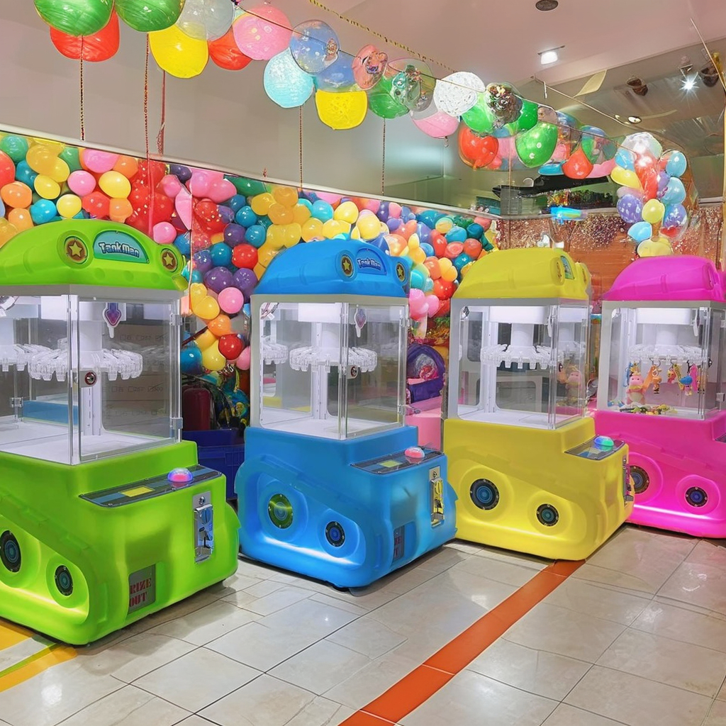 Hot Selling Mini Coin Operated Arcade Games Claw Machine & Crane Kids' Plush Win Always for Coin Pusher