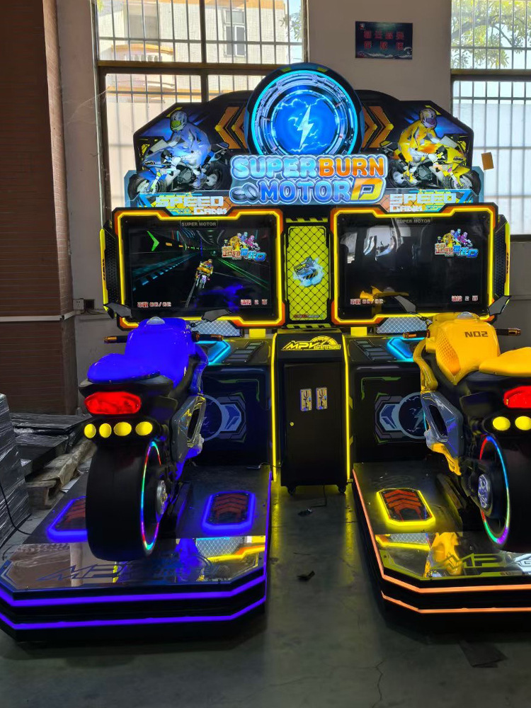 Most Popular Two-Person City Match Racing Simulator Coin-Operated Arcade Electromechanical Game Durable Metal Motorcycle