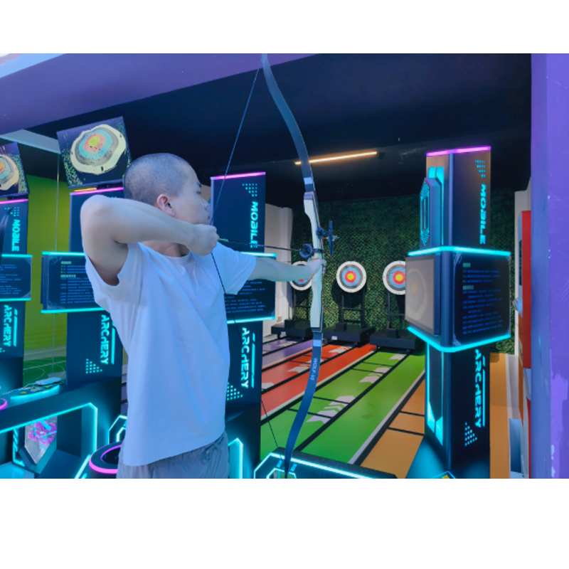 English-Licensed Indoor Interactive Archery Game Equipment Stainless Steel Metal Amusement Sports System for Entertainment
