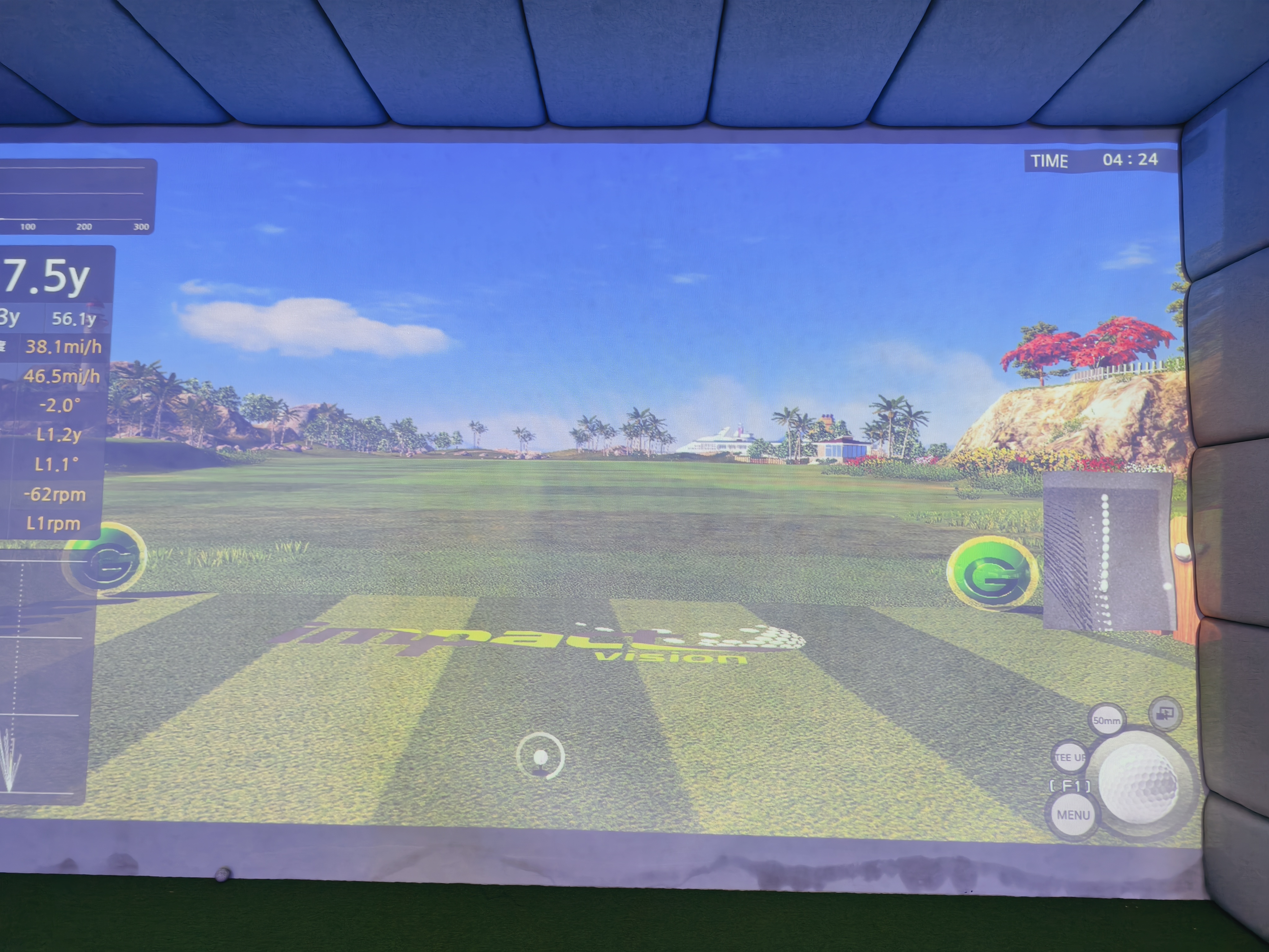 Trendy Sports Golf Game Machines Video Arcade for Shopping Malls Realistic Simulation Coin Operated