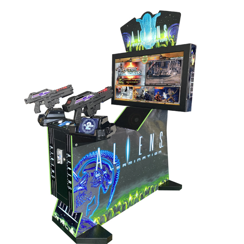 Ultra Firepower 42 LCD 3-in-1 Video Simulator Kids' Arcade Shooting Gun Game Machine LED Electronic Coin Coin Operated Games