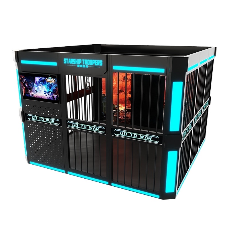 Four-Player Indoor Metal 9D Shooting Game 'Escape From the Cage' MR Equipment for Home or School Use
